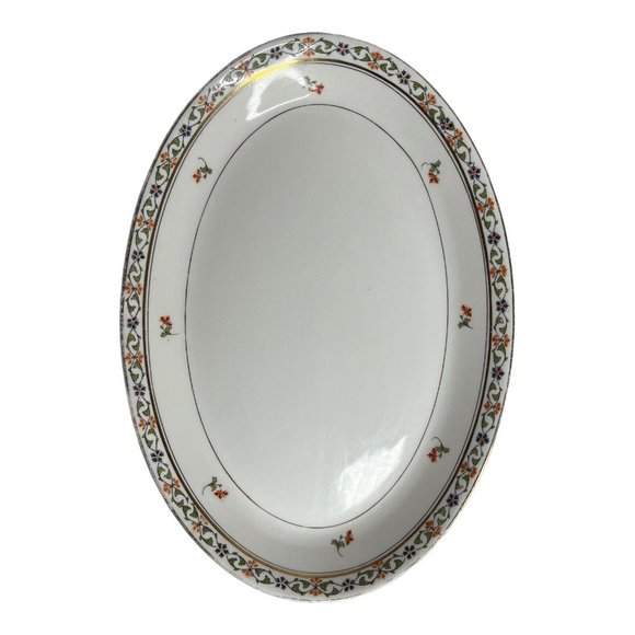 Vintage John Haddock Sons Royal Vitreous England Small Serving Tray Platter 11.5 - Picture 6 of 9